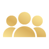 Gold silhouette icon representing JD Walker Blinds customers